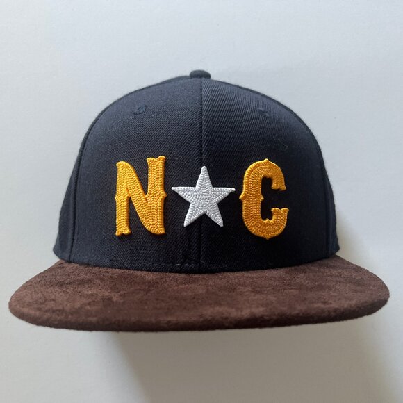 RUNAWAY® Streetwear Durham North Carolina State Flag Flat SuedeBill Baseball Hat - Picture 1 of 3